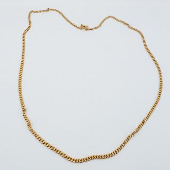 COLLIER, 18K guld, Sverige, troligen 1900-talets andra hälft . Vikt ca 7,70 g.