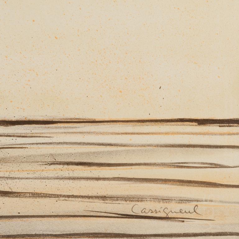 JEAN-PIERRE CASSIGNEUL, färglitografi, signerad och numrerad 127/150.