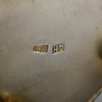 SALTKAR, silver, emalj, Ryssland omkring 1900. Vikt ca 30 gram.