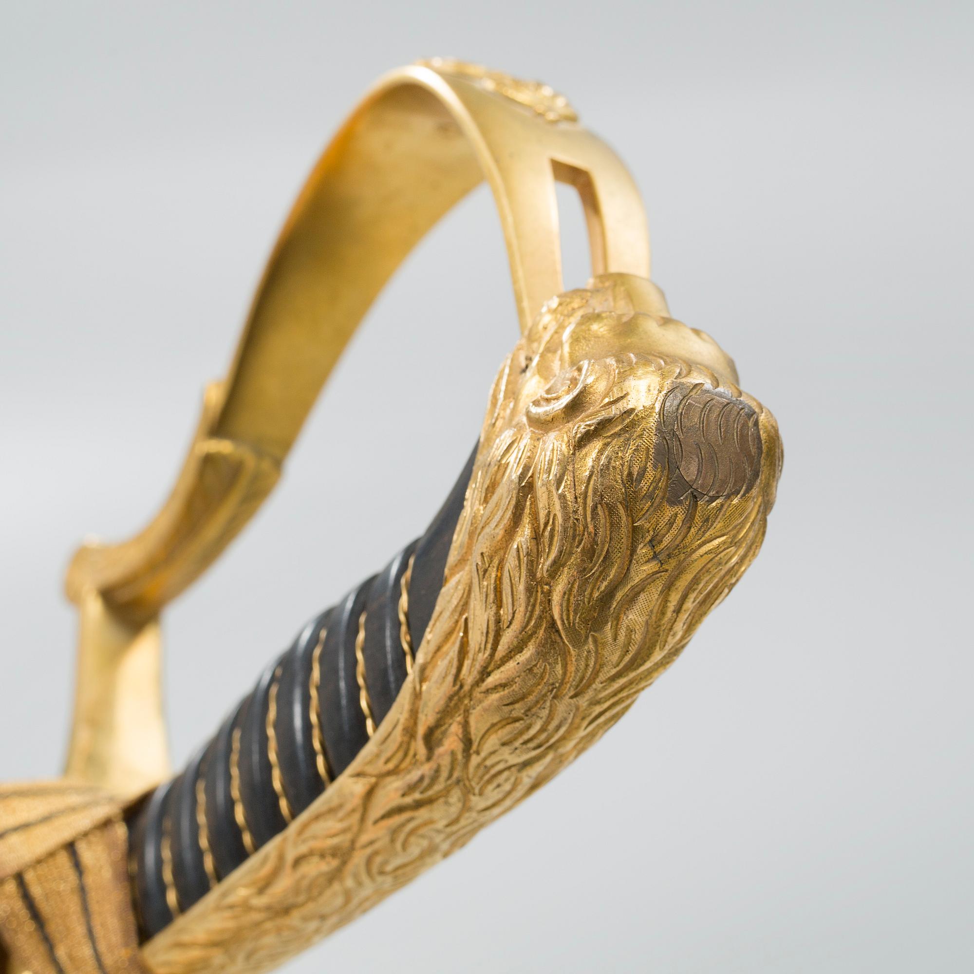 A sword for an officer at the swedish infantry, m/1899.