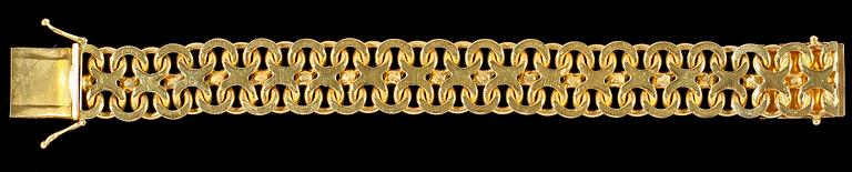 ARMLÄNK, 18k guld, Stockholm, 1966. Vikt 86 g.