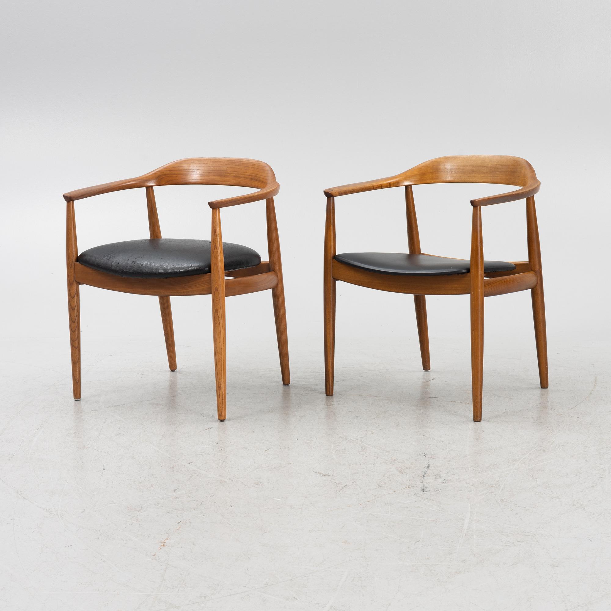 Illum Wikkelsø, karmstolar, 8 st, Danmark, 1950/60-tal.