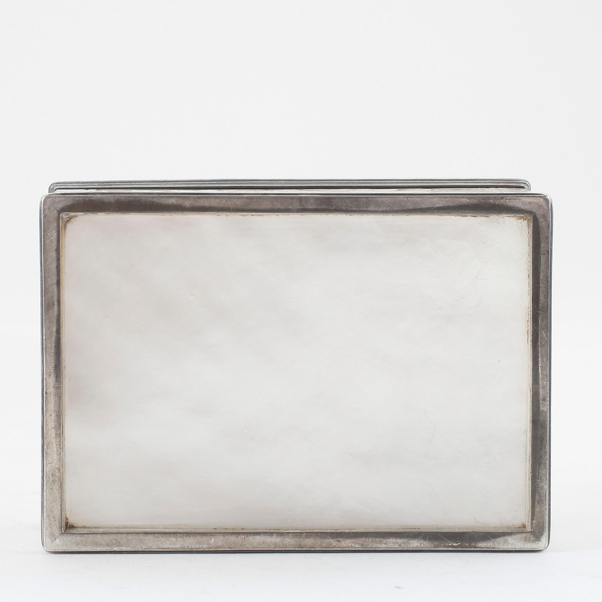 DOSA, silver och pärlemor, sekelskifte 1800/1900.