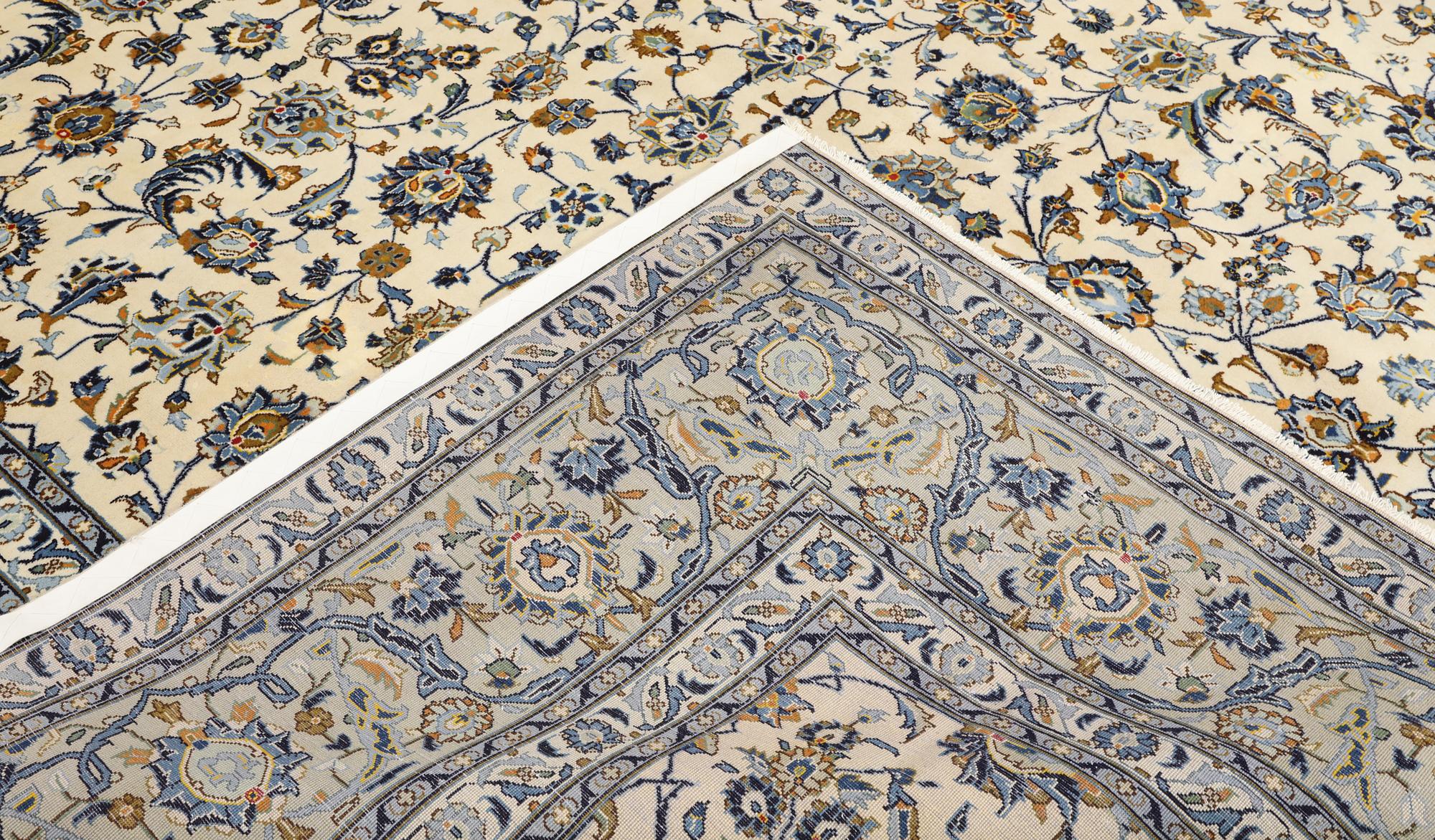 A Keshan carpet, 420 x 300 cm.