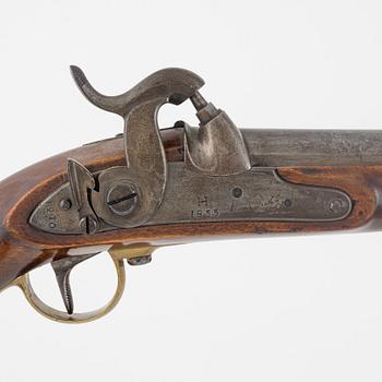 A Swedish percussion pistol 1854 Navy pattern.