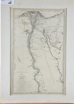 KARTA, "EGYPTEN oder MISIR", von Herrn F.A Schraembl, MDCCLXXXVII.