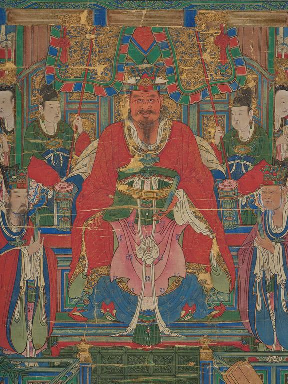 A large painting by anonymous artist, Qing dynasty, 18th/19th century.