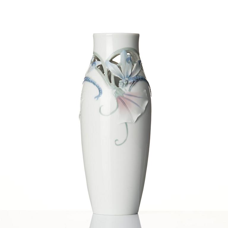 Mela Anderberg, an Art Nouveau porcelain vase, Rörstrand, early 20th Century.