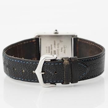 Cartier, must de Cartier, Tank, wristwatch, 23.5 x 23 (30.5) mm.
