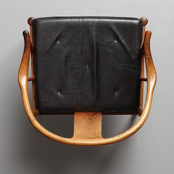 Hans J. Wegner, a palisander 'China Chair', Fritz Hansen, Denmark 1966.