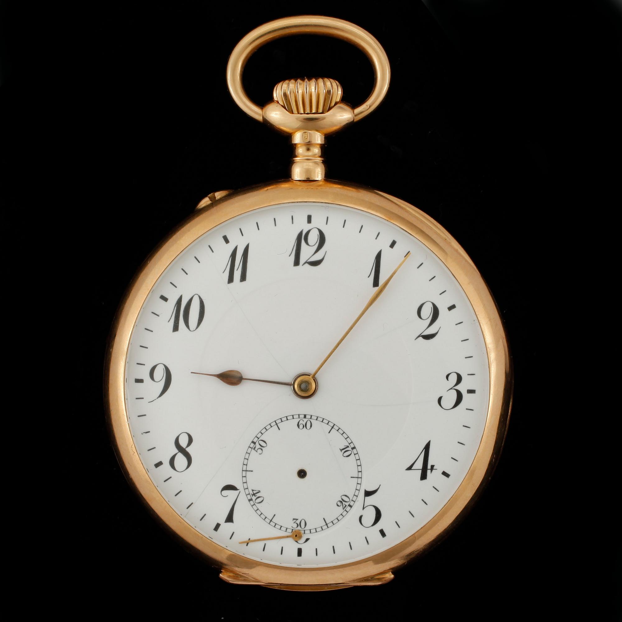 FICKUR, 18k guld. Vikt ca93,8g.