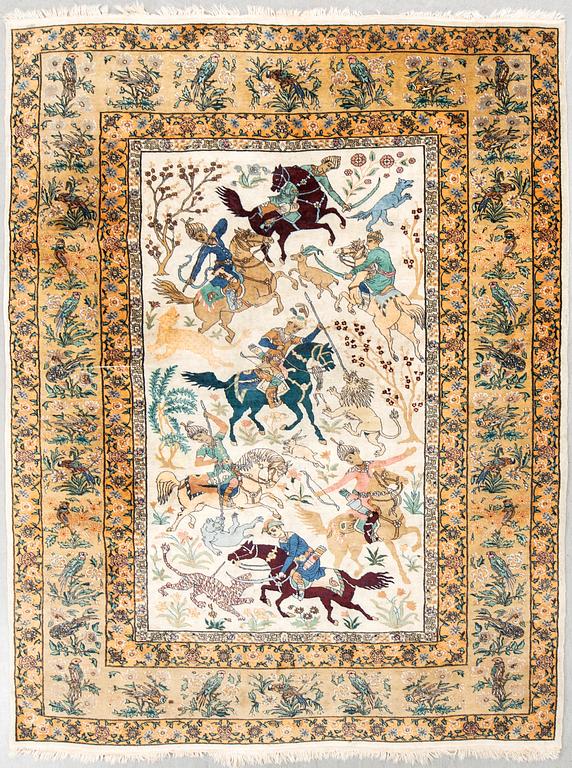 Carpet, Kashmir, 275 x 184 cm.