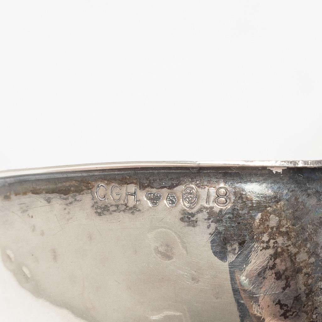 Nine similar silver punsch cups + one of other model, different makers, Sweden, 1945-55.