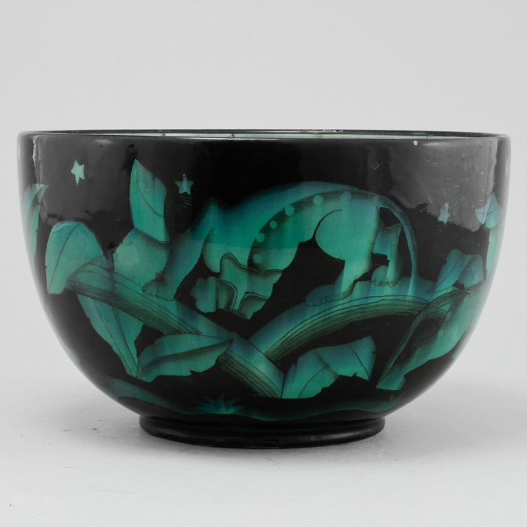 BÅLSKÅL, flintgods, Ilse Claesson, Rörstrand, 1930-tal.