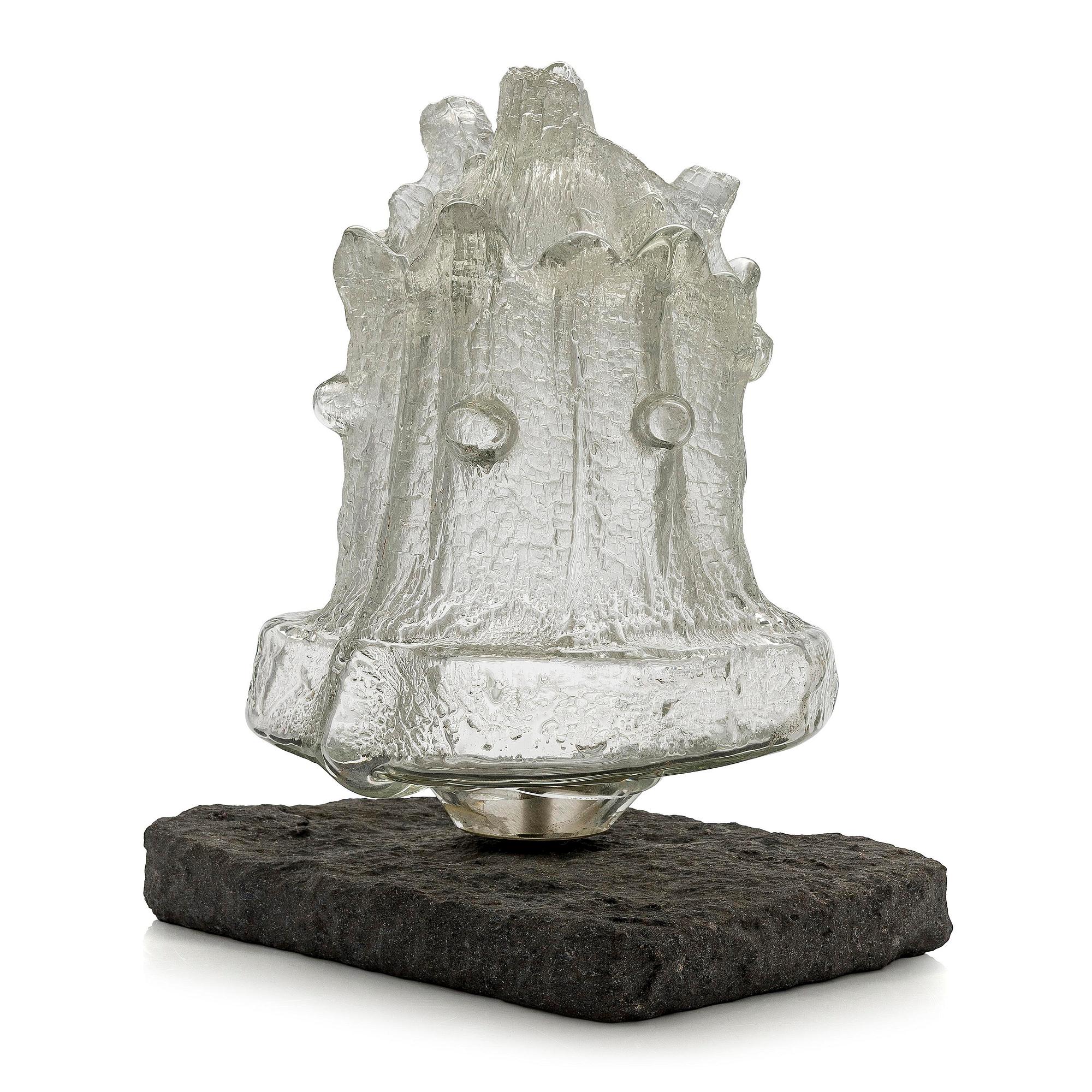 Timo Sarpaneva, veistos, "Ahtojää", signeerattu Timo Sarpaneva Iittala 1967.