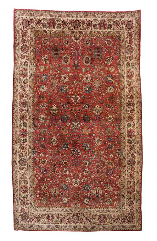 SEMIANTIK SILKE KESHAN. 325 x 183-205,5 cm.