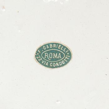 Two faience chargers in historic style, Italy, late 19th century.