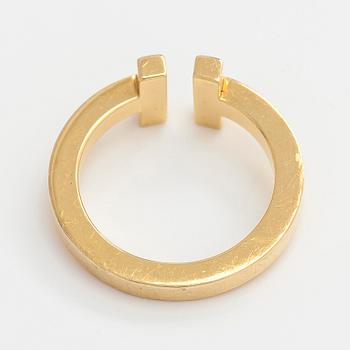 Tiffany & Co,  ring, "T-square", 18K guld.