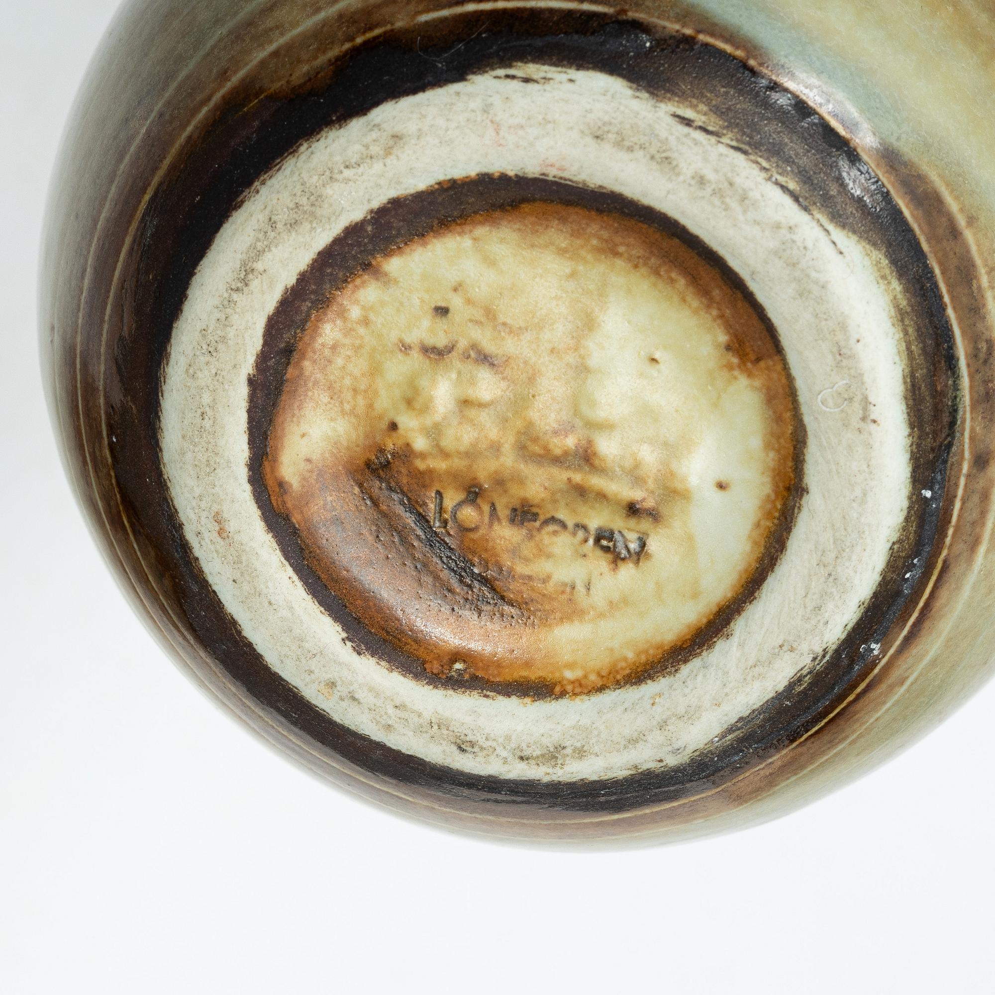 Gertrud Lönegren, Two stoneware vases, Rörstrand, 1936-1941.