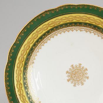 A dessert service, unknown manufactory, 20th Century. (49 pieces).