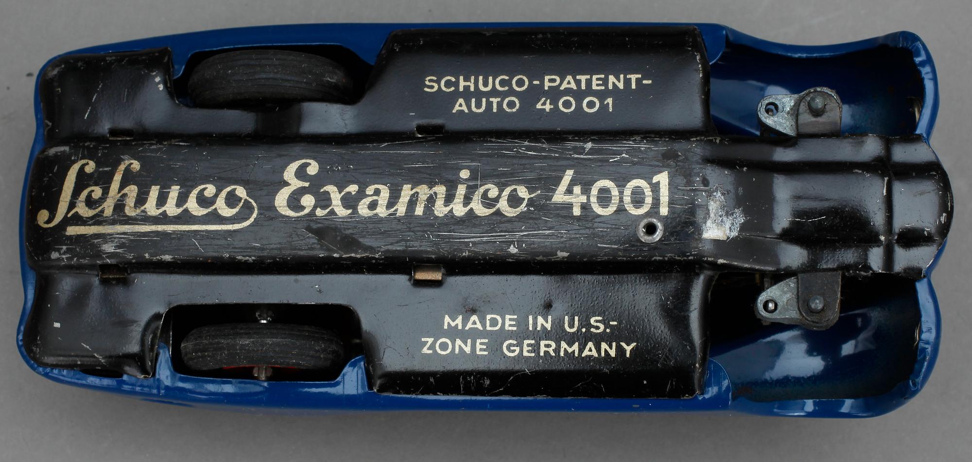 PARTI LEKSAKER, 4 st, bland annat Schuco Examico 4001. 1900-talets mitt.