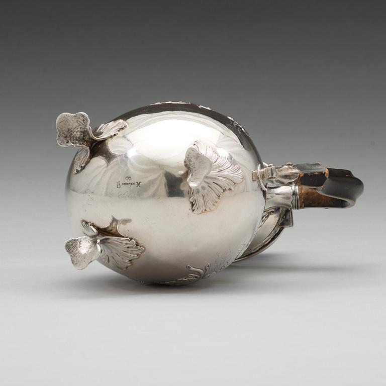 Erik Malm, kaffekanna, silver, Malmö 1780, rokoko.