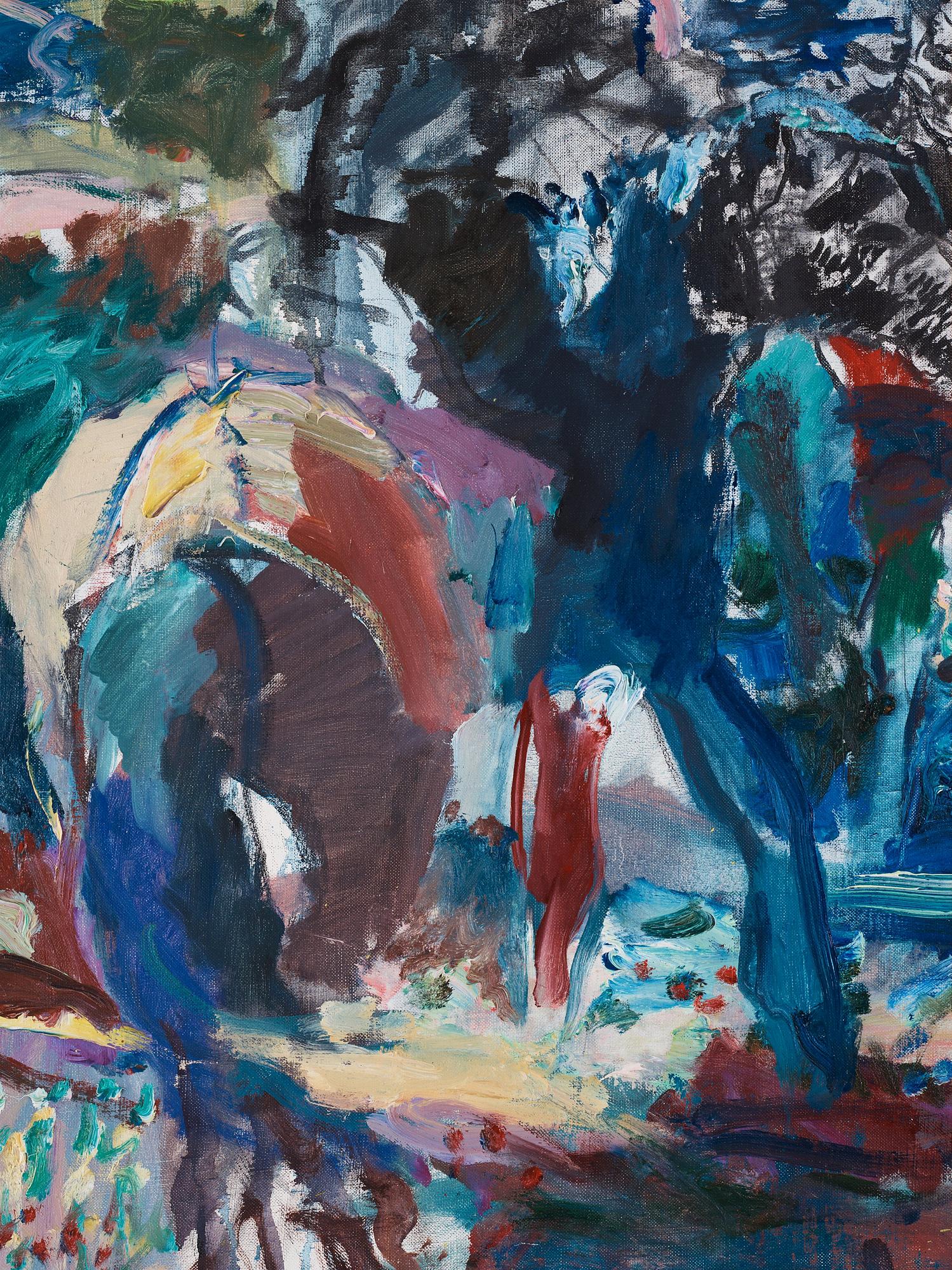 Ulf Trotzig, Horses in landscape.