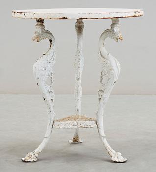 TRÄDGÅRDSBORD, gjutjärn, omkring 1900.