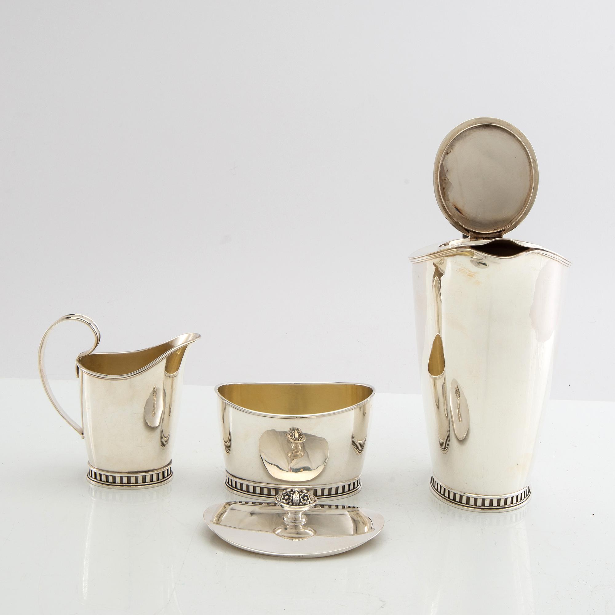 Sven-Arne Gillgren, Kaffeservis  3 dlr silver Stockholm 1953/54.