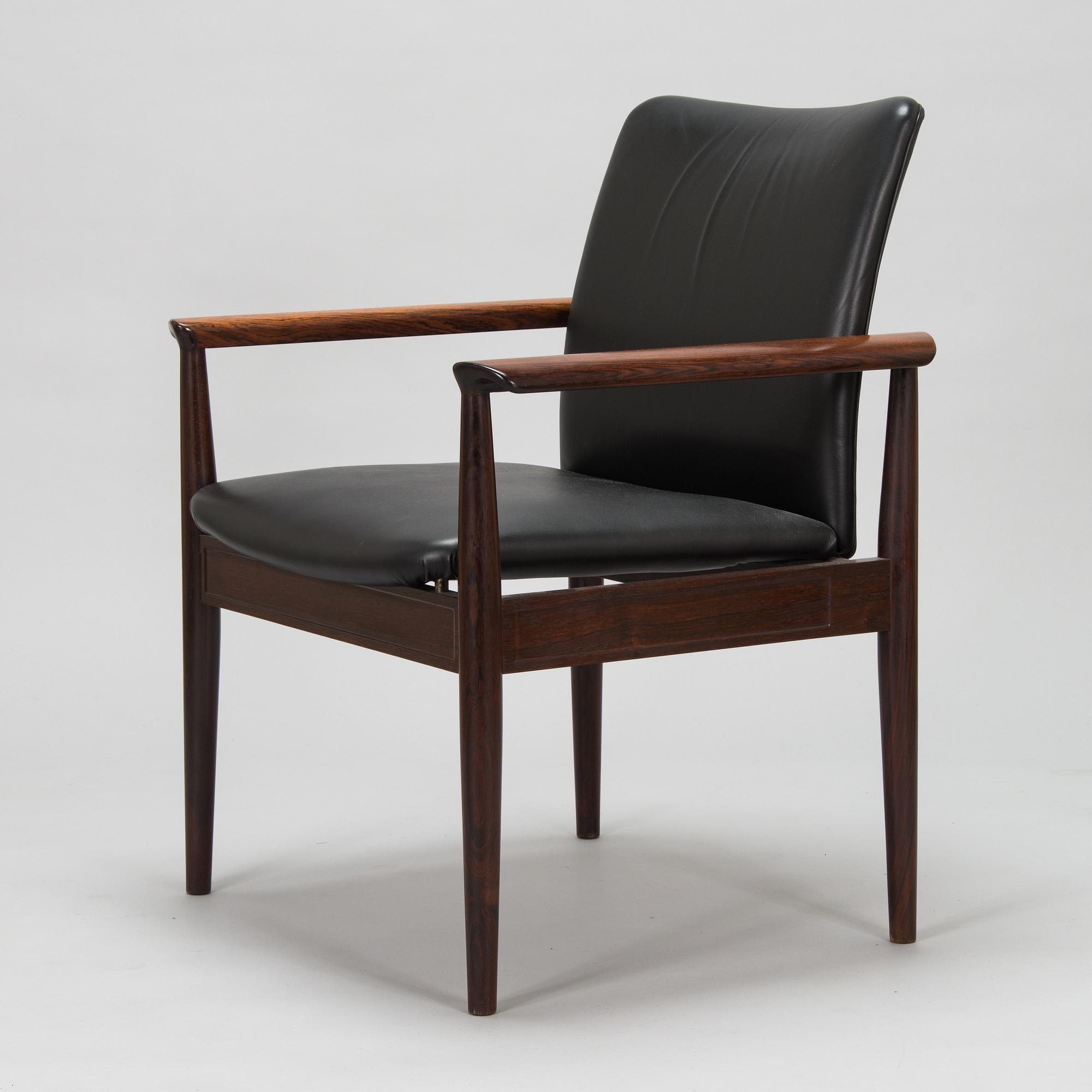 A 'Diplomat' armchair by Finn Juhl, France & Sons, Denmark. Designed 1961.
