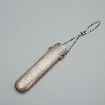 GLASÖGONFODRAL, silver, London 1919. Vikt ca 100 gram.