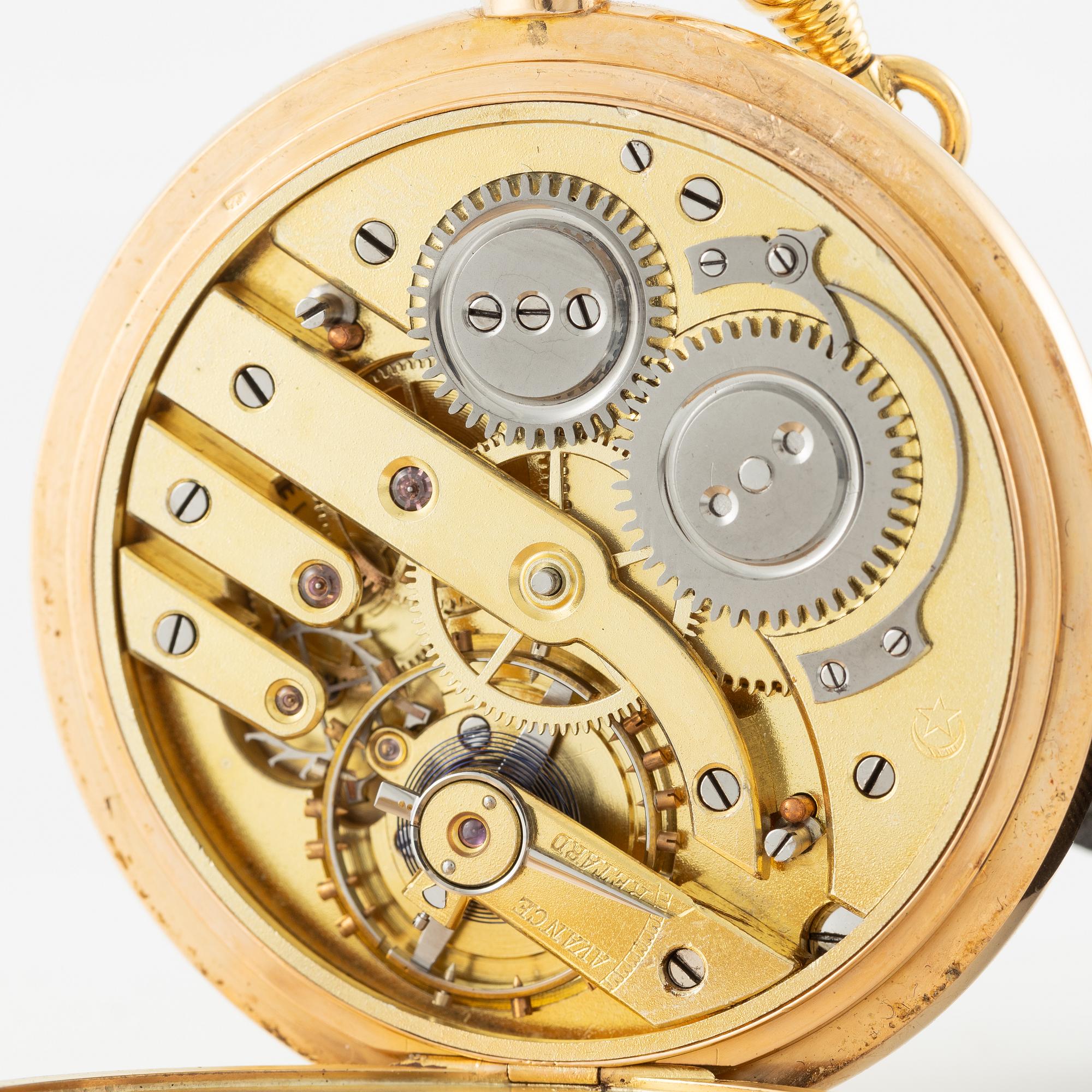 Pocket watch, hunter, 51 mm.