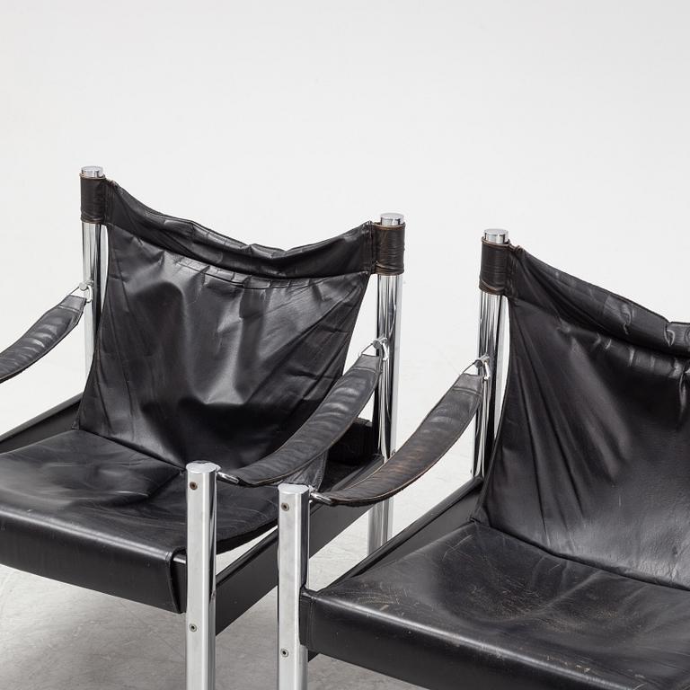 A pair of easy chairs, Johansson Design, later part of the 20th Century.