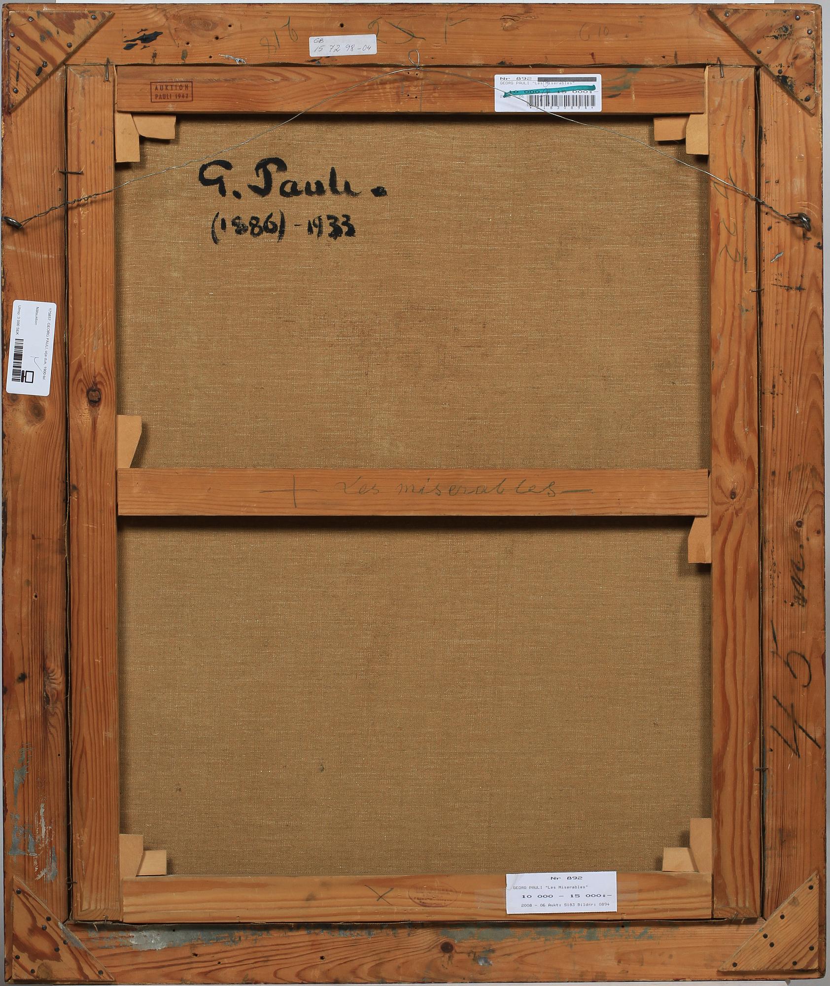 GEORG PAULI, olja duk, sign.