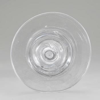 LJUSSTAKE, glas, 1700-tals typ.