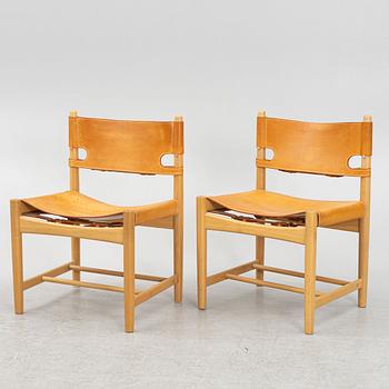 Børge Mogensen, a set of five model '3237' chairs, Fredericia Stolefabrik, Denmark.