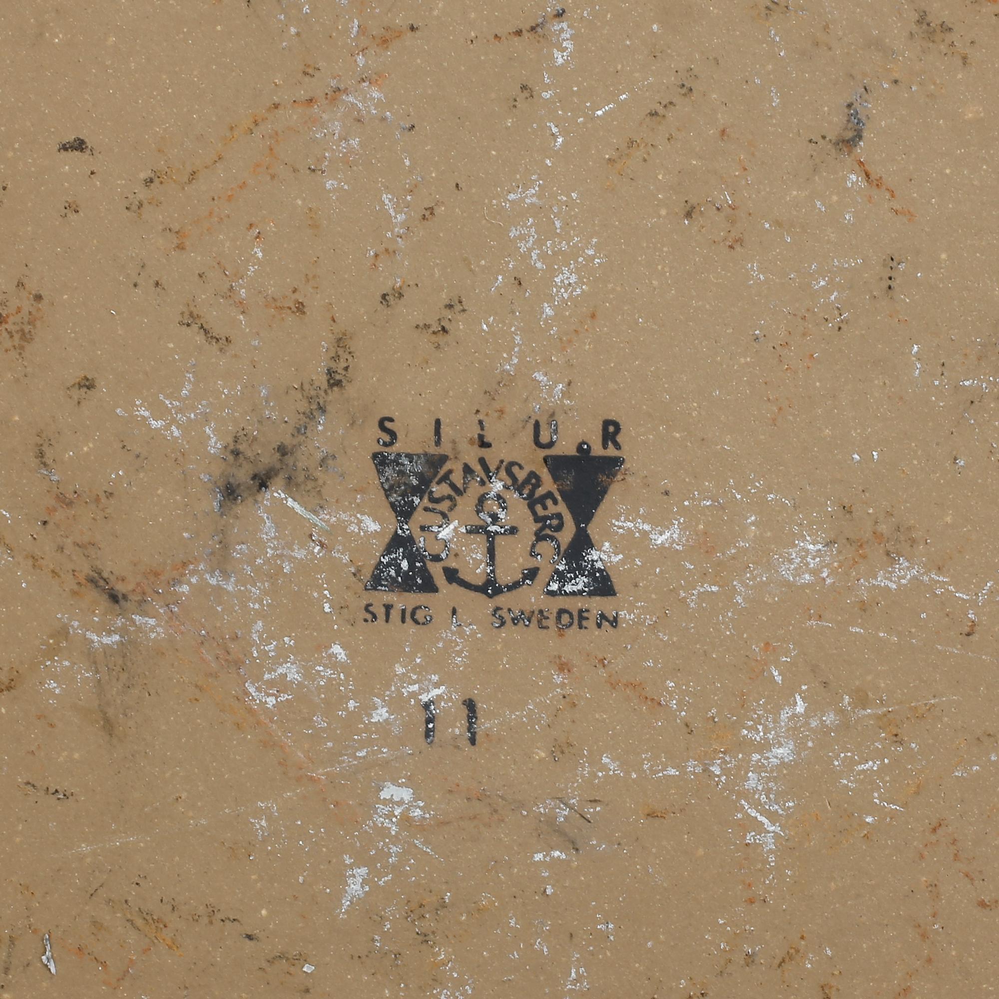 SKÅLFAT, stengods. "Silur", Stig Lindberg, Gustavsberg 1960-tal.