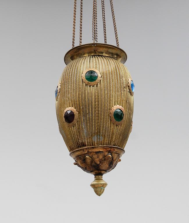 MÅNSKENSAMPEL, mässing, sekelskiftet 1900.