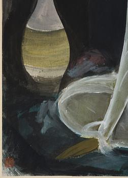 Lin Fengmian, 'Lady in white with vase'.
