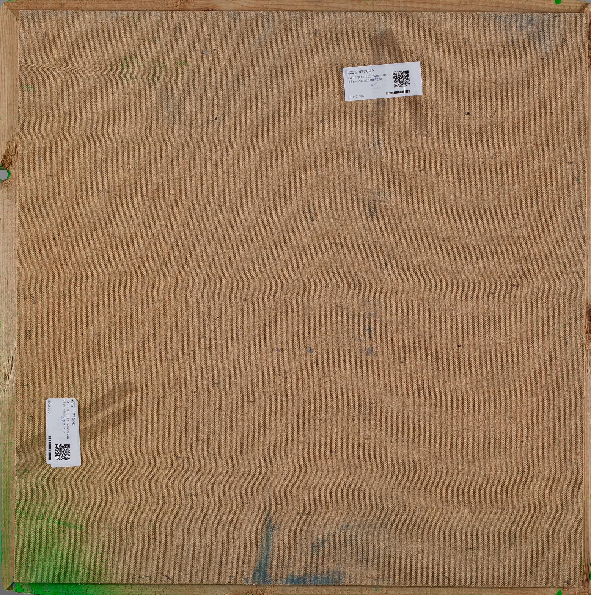 LARS TUNEBO, blandteknik på pannå, signerad.