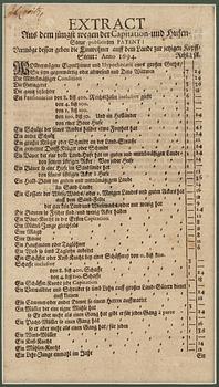 Table, Stralsund, 1694.