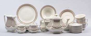 MAT OCH TESERVIS, ca 30 delar. Porslin. Adams, England.