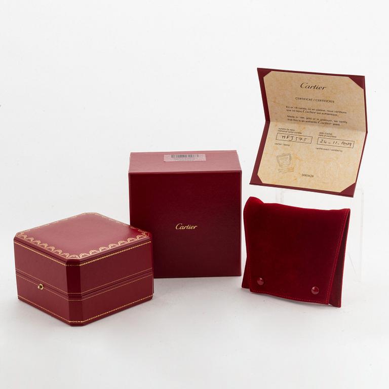 Cartier armband "Juste en Clou" 18K vitguld med runda briljantslipade diamanter.