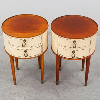 A pair of mid 20th Century bedside tables.