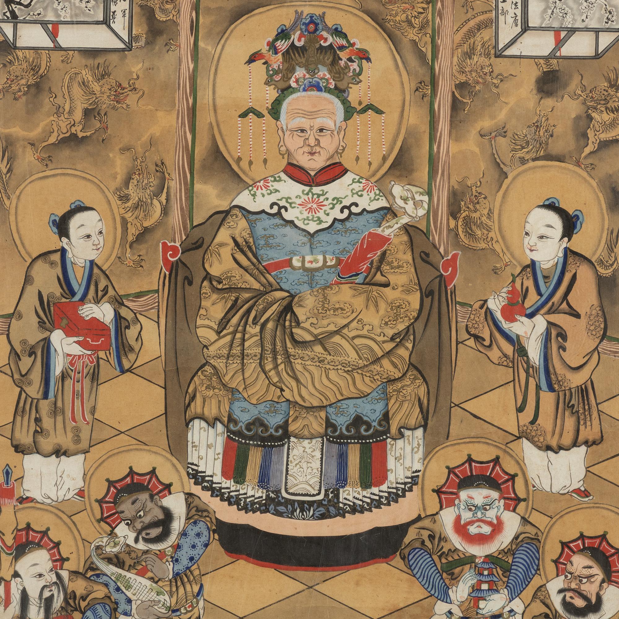Unknown artist, water colour and ink on paper, China, 20th century.