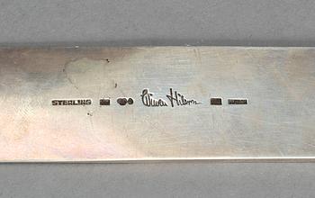 BREVKNIV, silver, Anders Nilsson, Wiwen Nilsson, Lund, 1945. Vikt 149 g.