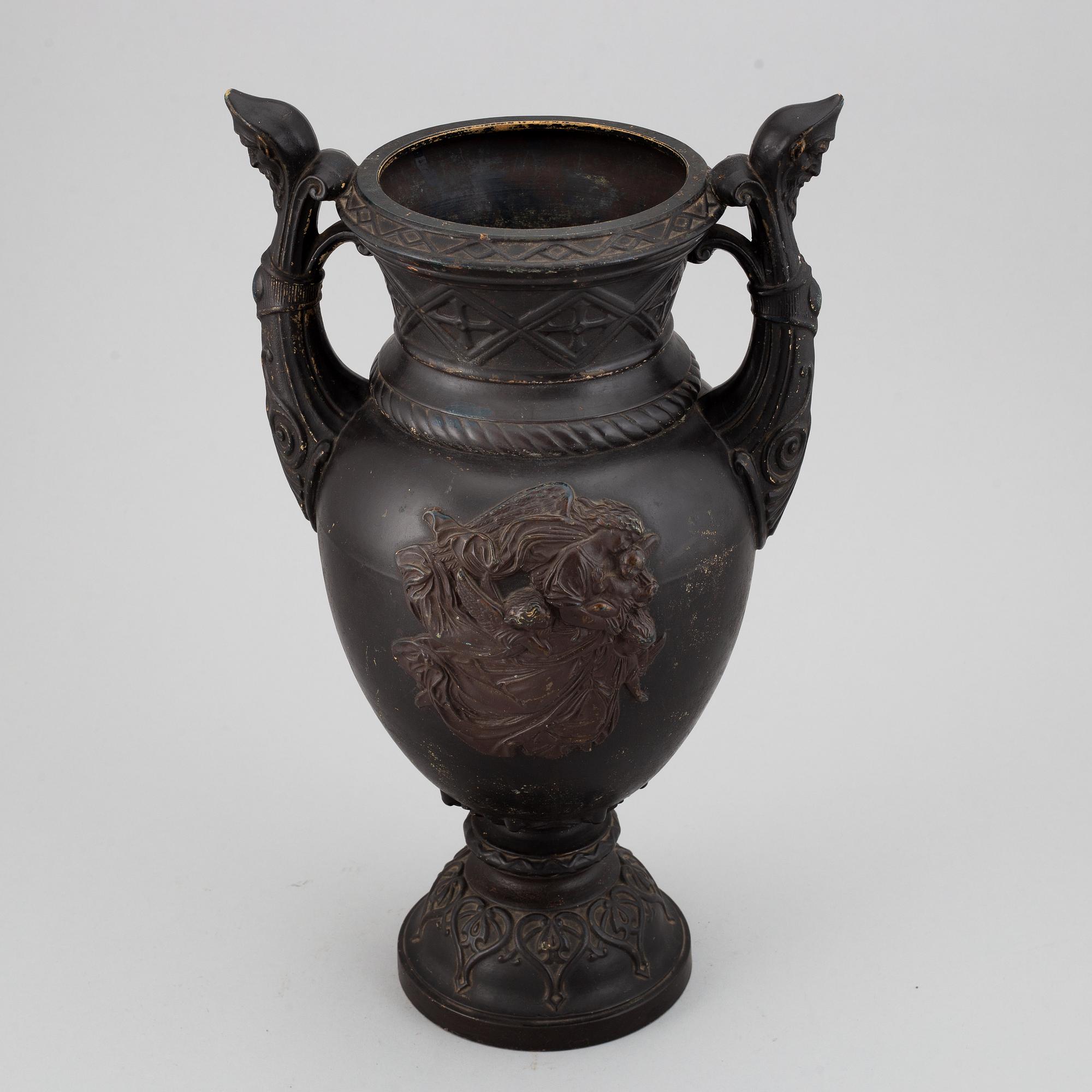 URNA, terrakotta, 1800-tal.