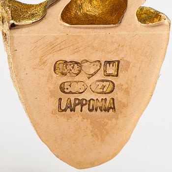Björn Weckström,  A 14K gold and platinum necklace "Kaira". Lapponia 1977.