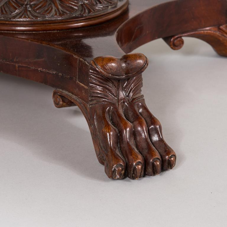 An Empire mahogany table from around 1830s-40s.