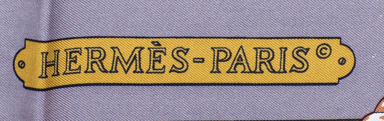 SCARF, "Grand Largue", Hermès.
Silk.